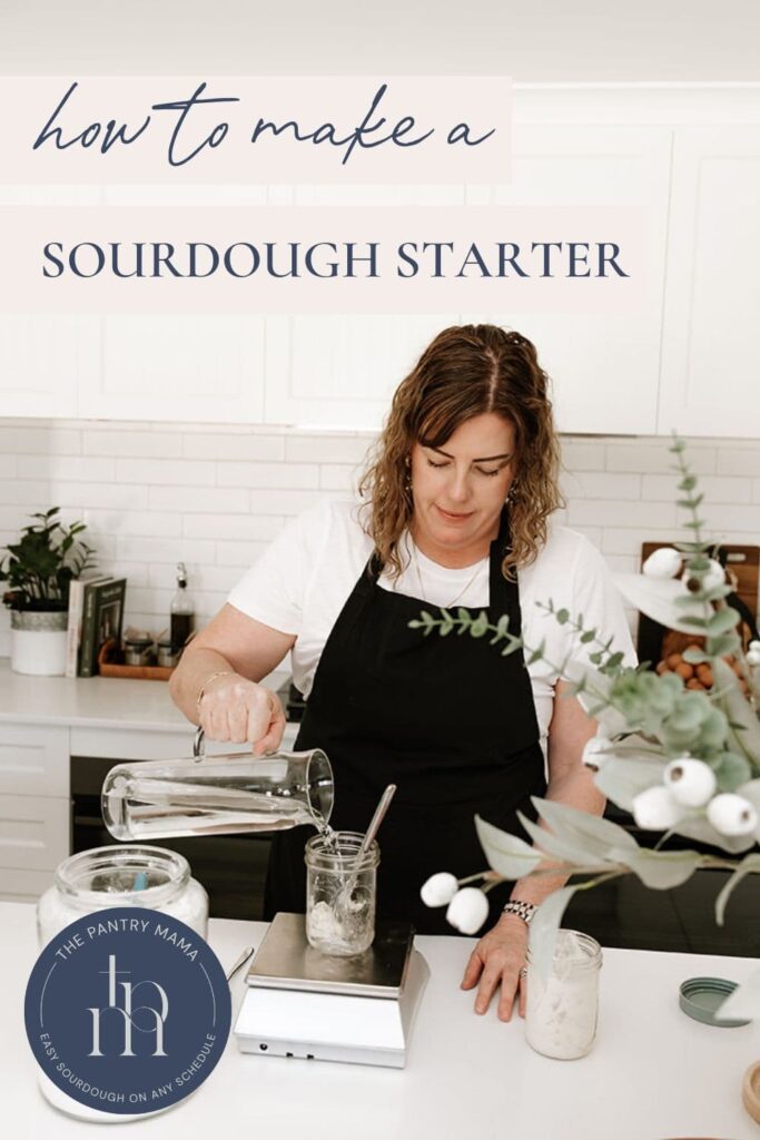 How To Make A Sourdough Starter - Pinterest Image