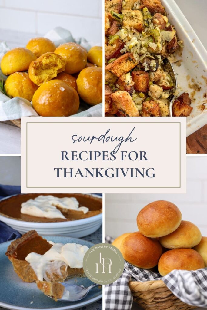 Best Sourdough Recipes for Thanksgiving - Pinterest Image