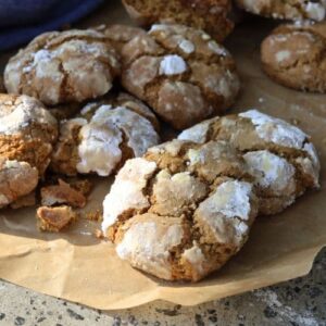 SOURDOUGH GINGERBREAD CRINKLE COOKIES - RECIPE FEATURE IMAGE