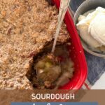 SOURDOUGH APPLE CRISP - PINTEREST IMAGE