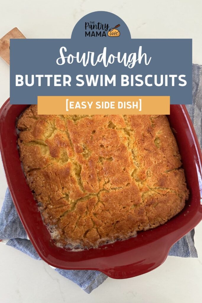SOURDOUGH BUTTER SWIM BISCUITS - PINTEREST IMAGE