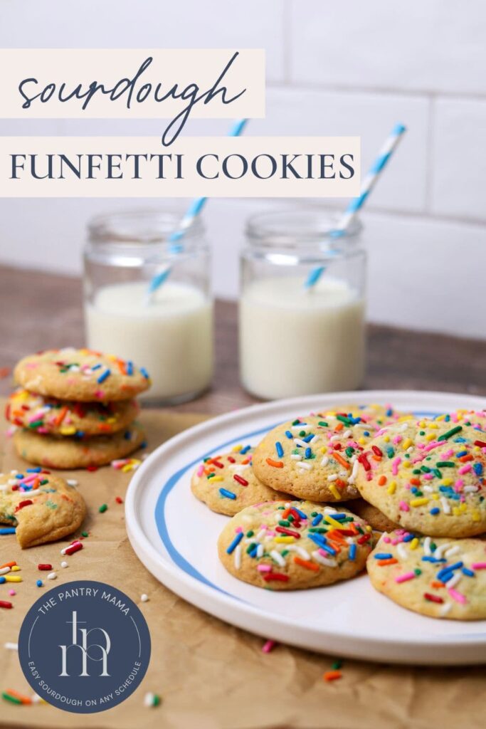 Sourdough Funfetti Cookies - Pinterest Image