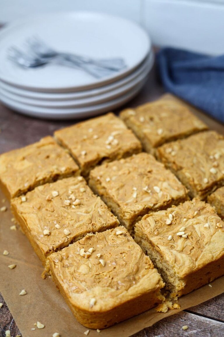 Sourdough Peanut Butter Squares