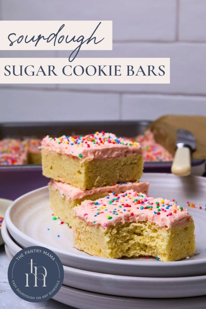 Sourdough Sugar Cookie Bars - Pinterest Image