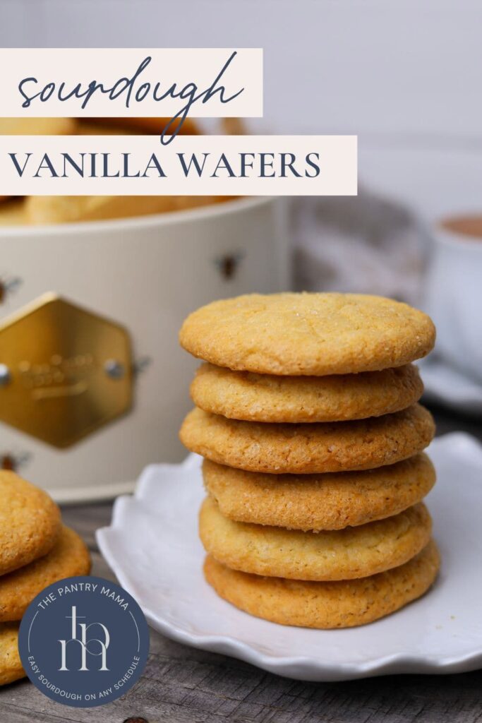Sourdough Vanilla Wafers - Pinterest Image