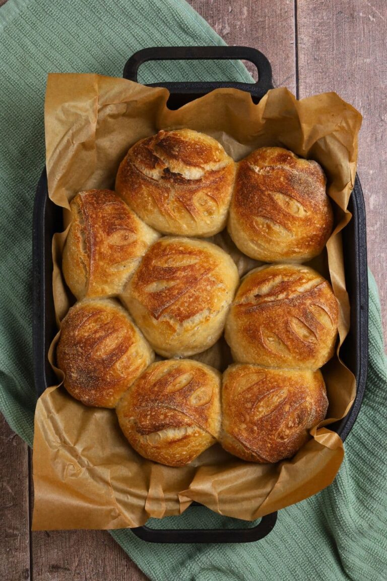 Crusty Sourdough Bread Rolls