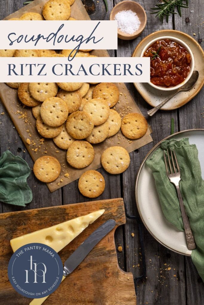 Sourdough Ritz Crackers - Pinterest Image