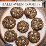 Sourdough Halloween Cookies Pinterest Pin.