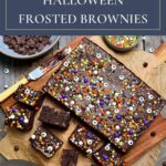 Sourdough Halloween Frosted Brownies Pinterest Pin.