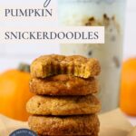 Sourdough pumpkin snickerdoodles - pinterest pin